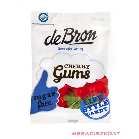 DeBron gumicukor 90g - CHERRY (12 db/#)