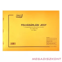 Nyomtatvány felvásárlási jegy mezőgazdasági A/4 25x3
