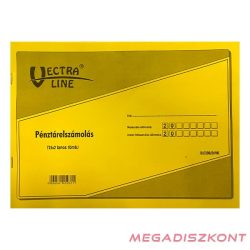   Nyomtatvány pénztárelszámolás VECTRALINE A/4 25x2 lapos fekvő