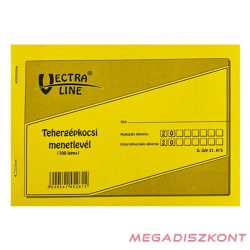   Nyomtatvány tehergépjármű menetlevél VECTRALINE A/5 100 lapos