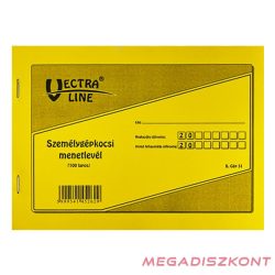 Nyomtatvány személygépkocsi menetlevél VECTRALINE A/5