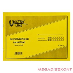 Nyomtatvány személygépkocsi menetlevél VECTRALINE A/4