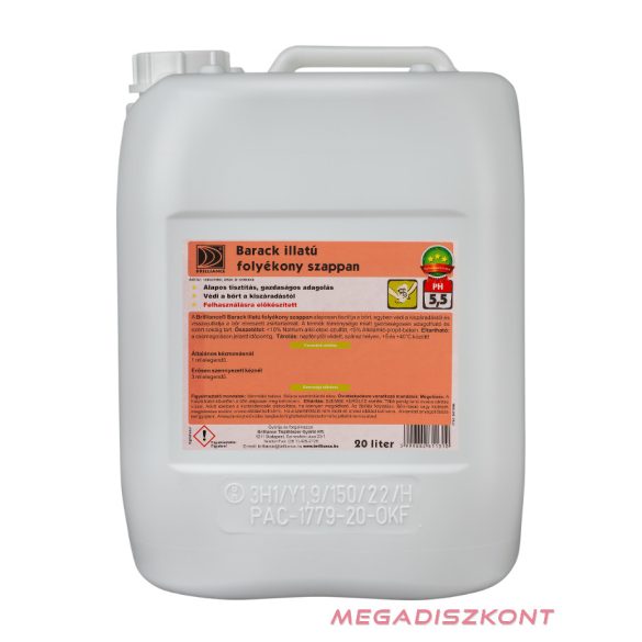 Brilliance Barack illatú folyékony szappan 20L