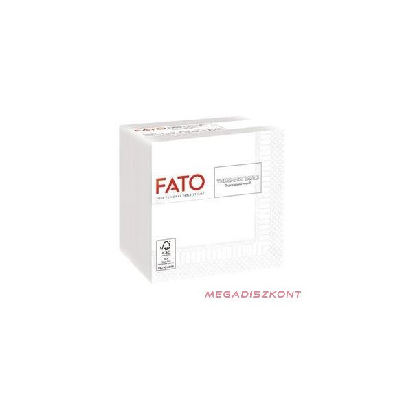 FATO natural koktélszalvéta 24x24cm (100 db/csomag, 12 csomag/#)
