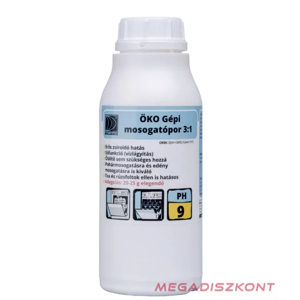 Brilliance ÖKO Gépi mosogatópor 3 az 1-ben 880g