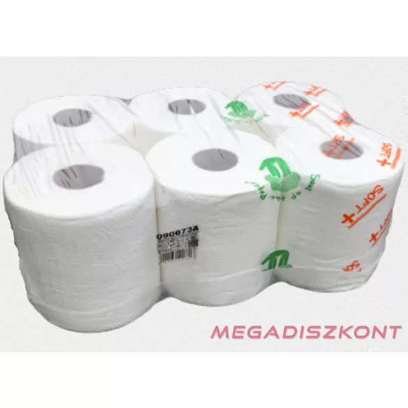 Peppy 090673A Soft Plus tekercses kéztörlő, 2 réteg, 18 cm (6 tekercs/zsák)