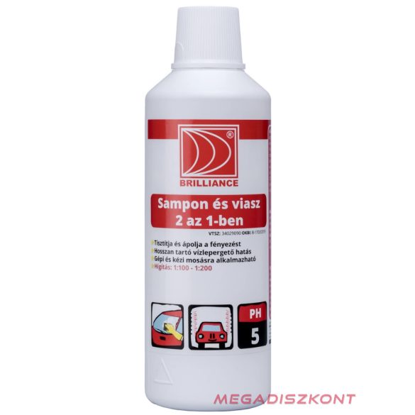 Brilliance Autósampon és viasz 2 az 1-ben 1L