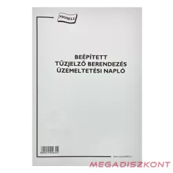 Nyomtatvány beépített tűzjelző berend. üzemelt. napló