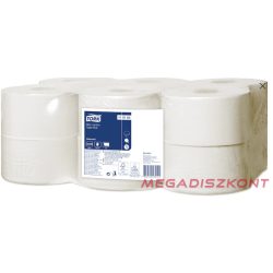   Tork 110163 Mini Jumbo toalettpapír, fehér, T2 rendszer, 1 réteg, 240 m, 12 teke