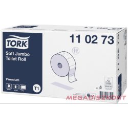   Tork 110273 Soft Jumbo toalettpapír, extra fehér, T1 rendszer, 2 réteg, 360 m, 6