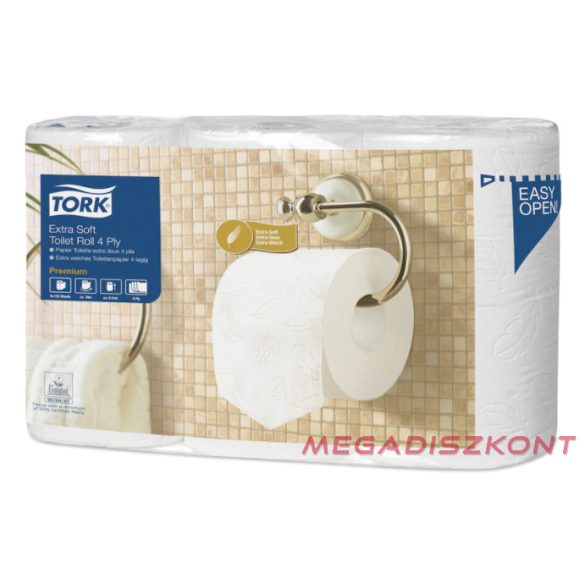 Tork 110405 Extra Soft kistekercses toalettpapír , fehér, T4 rendszer, 4 réteg,