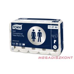   Tork 110782 Soft kistekercses toalettpapír, fehér, T4 rendszer, 3 réteg, 30 m, 3