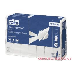   Tork 120288 Xpress® Soft Multifold kéztörlő, fehér, H2 rendszer, 2 réteg, 136 la