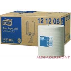  Tork 121206 általános papír 2 rétegű, belsőmagos, fehér, M2 rendszer, 160 m, 6 t