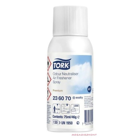 Tork 236070 szagsemlegesítő spray, szagtalan, A1 rendszer, 75 ml