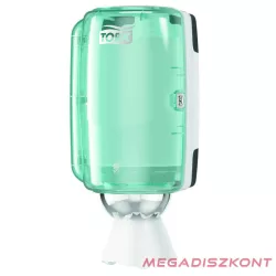   Tork 658000 mini adagoló belsőmag adagolású törlőkhöz, fehér/türkiz, M1 rendszer