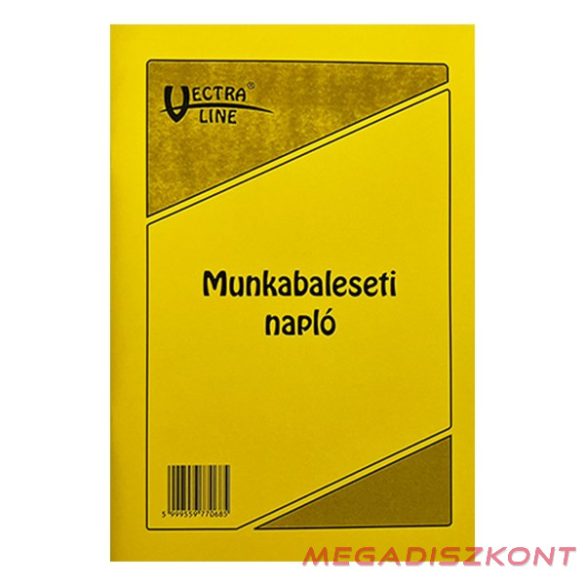 Nyomtatvány munkabaleseti napló VECTRALINE A/5 álló