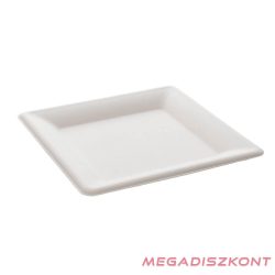   Begreen cukornád szögletes tányér, fehér, 160x160mm (50db/csomag, 500db/karton)